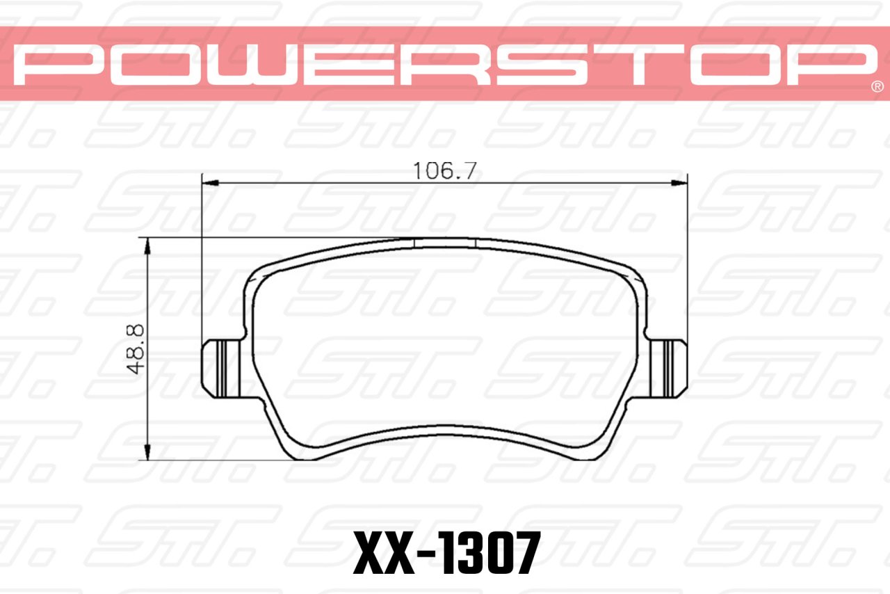 Колодки тормозные 23-1307 PowerStop Z23 задние Land Rover Evoque, Freelander MK2