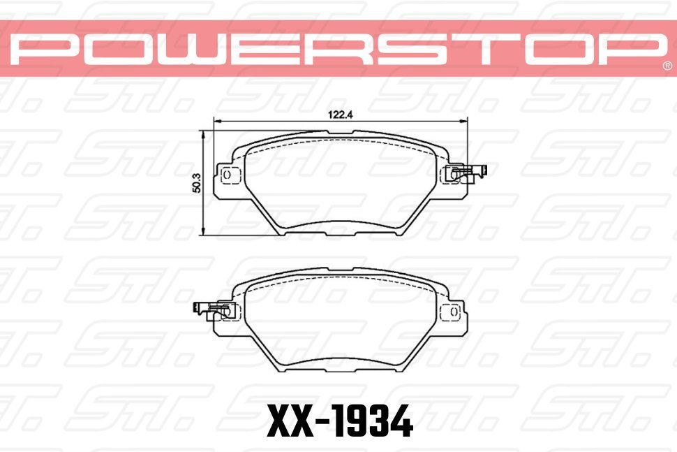 Колодки тормозные NXT-1934 PowerStop NEXT GEN задние MAZDA CX-8; CX-9;