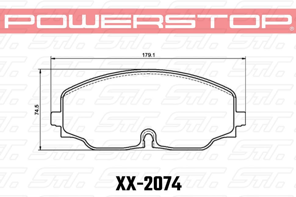 Колодки тормозные 23-2074  PowerStop Z23 передние VW ATLAS; TERAMONT