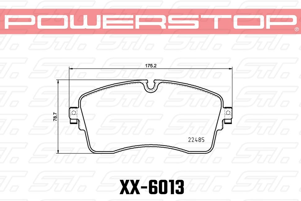 Колодки тормозные 36-6013 PowerStop Z36 передние Land Rover Range Rover 2019->, DISCOVERY 5