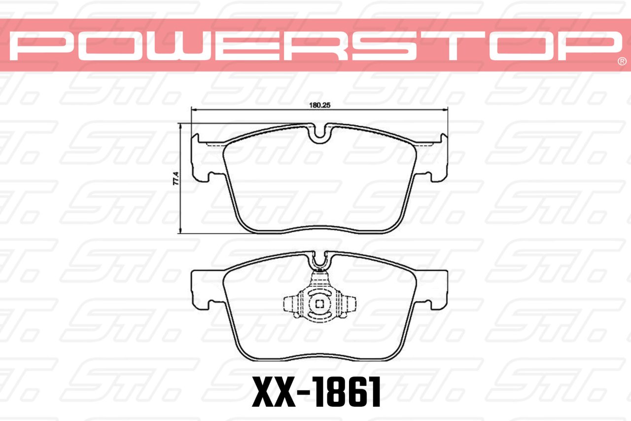 Колодки тормозные 23-1861 PowerStop Z23 передние RANGE ROVER VELAR; JAGUAR F-PACE; I-PACE; XE; XF