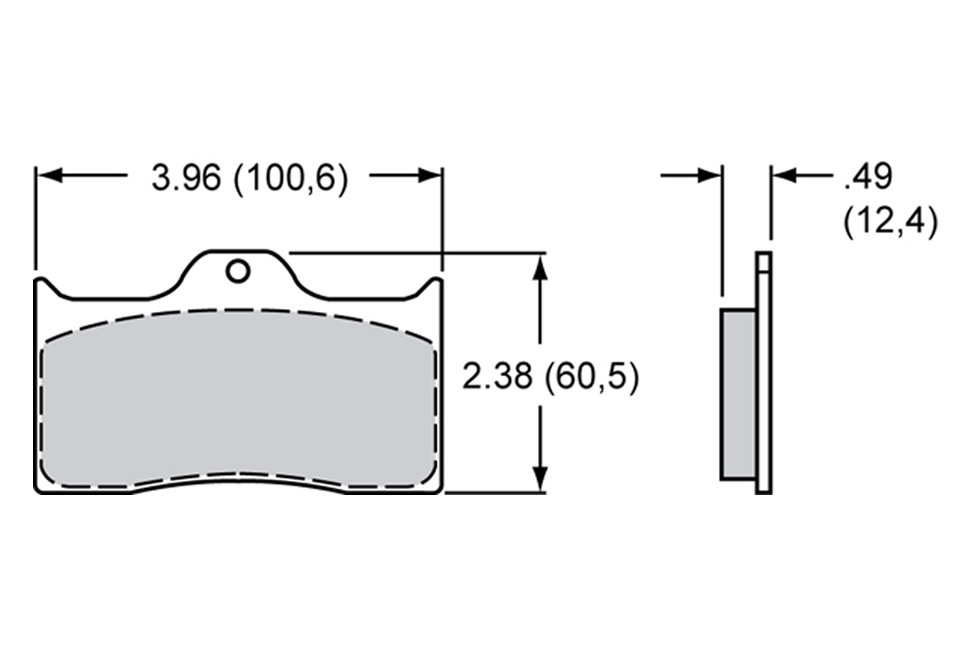 Колодки тормозные 150-35-7112K BP-35; Wilwood 7112, Forged Dynalite; Polished Billet Dynalite