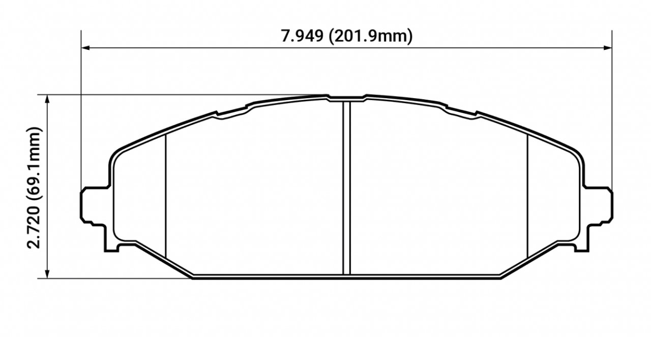 Колодки тормозные HB922Y.765 HAWK LTS перед. RAM 1500 2019->