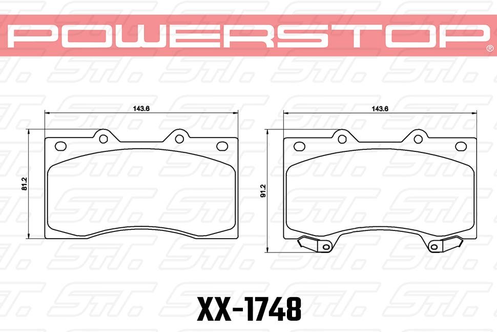 Колодки тормозные 23-1748 PowerStop Z23 передние INFINITI QX56 2007-13 ; NISSAN PATROL 2010-> ;