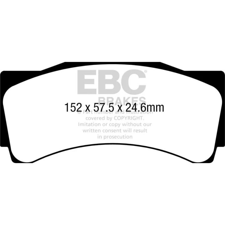 Колодки тормозные DP8080/2RPX EBC RP-X AP RACING 9660; CP3905D54; ST-60; 18 mm
