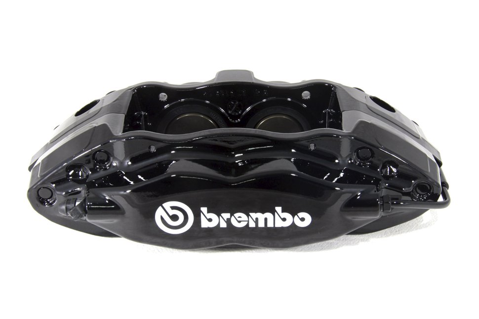 Комплект суппортов 2 шт. Черные, Brembo 4 поршня: 40mm - 44mm