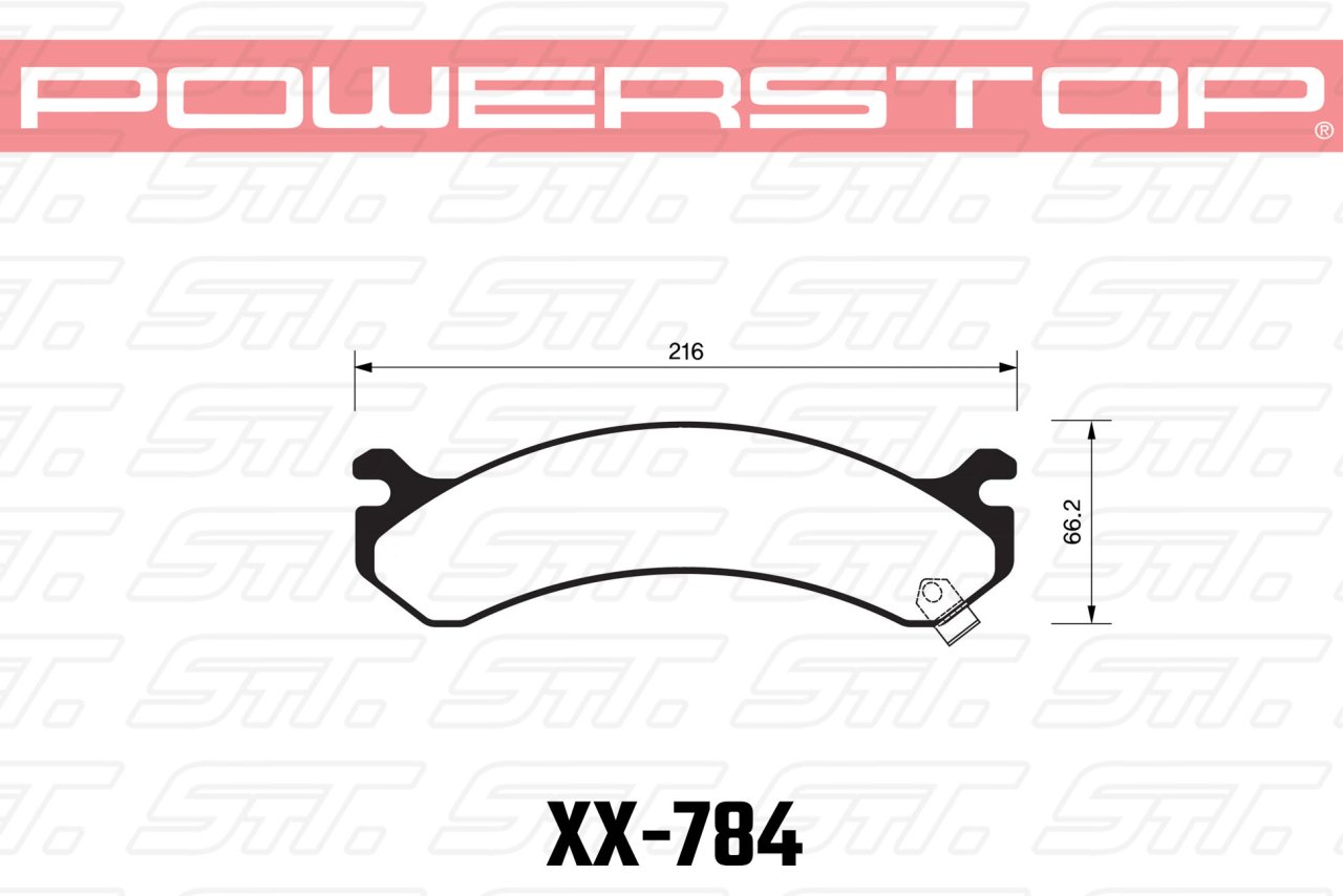 Колодки тормозные 36-784 PowerStop Z36 передние Hummer H2; CHEVROLET Suburban