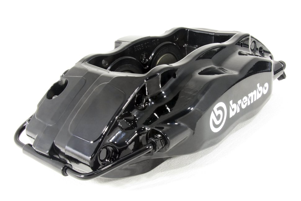 Комплект суппортов 2 шт. Черные, Brembo 4 поршня: 40mm - 44mm