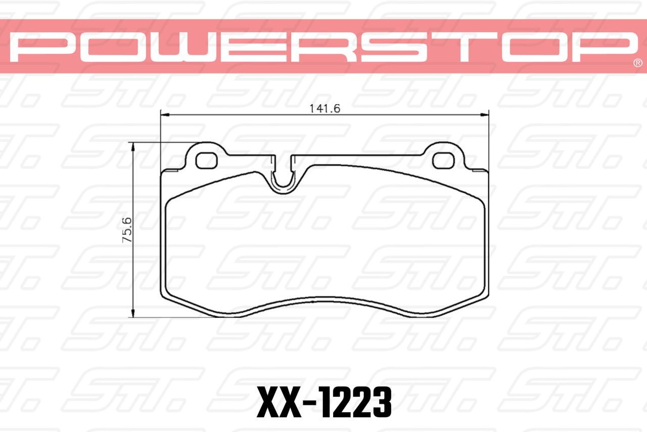 Колодки тормозные 26-1223 PowerStop Z26 передние Mercedes-Benz CLS C219; E W211; SL R230