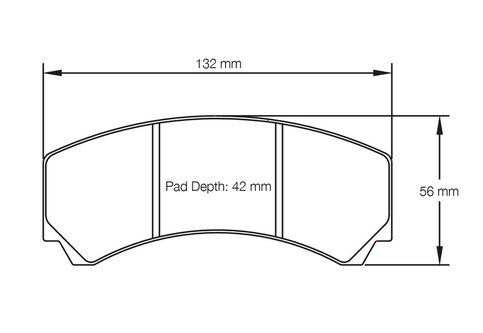 Колодки тормозные 2126-RST5E PAGID RST5E AP RACING CP3215D42