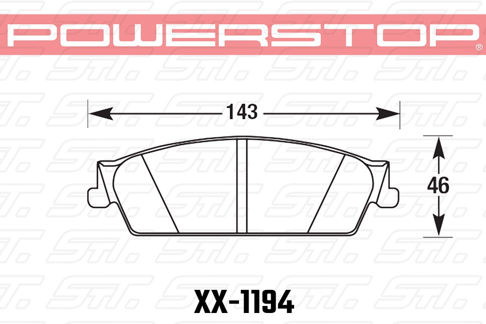 Колодки тормозные 36-1194 PowerStop Z36 задние Cadillac Escalade, Chevrolet Suburban 2007-2014