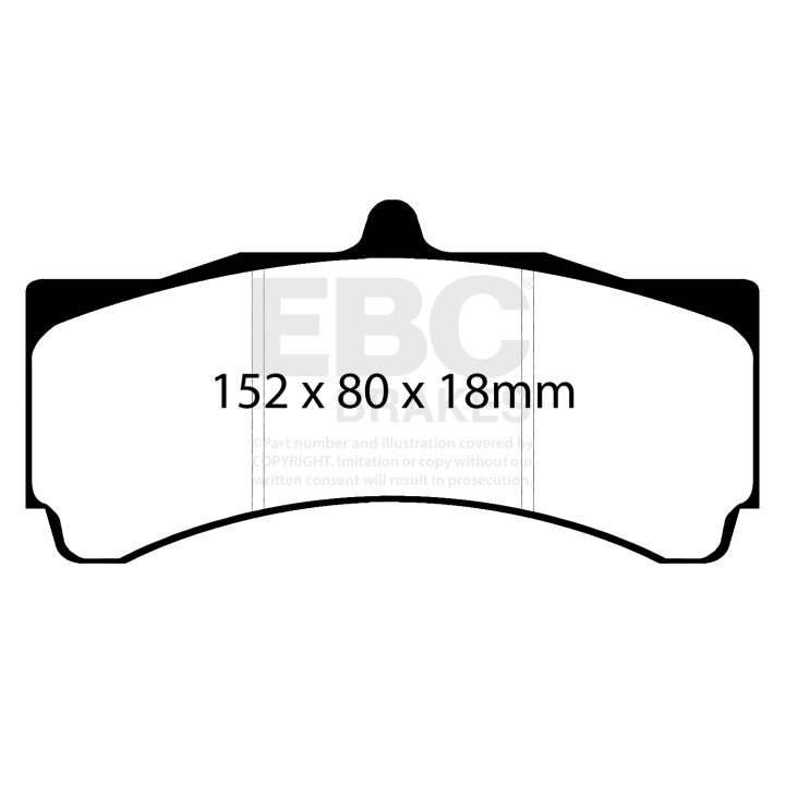 Колодки тормозные DP8005.18SR21 EBC Sintered Race SR-21 AP Racing, Stop Tech, JBT, Alcon, HPB,