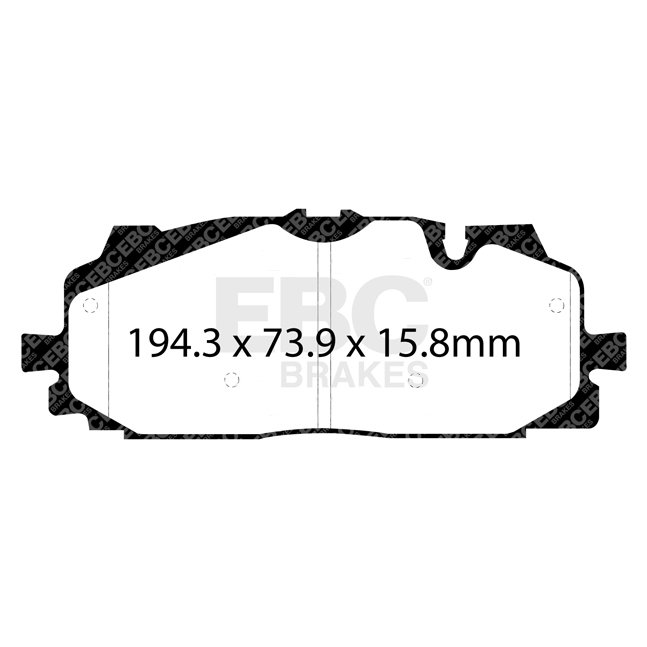 Колодки тормозные DP52277N EBC Bluestuff перед A4 B9 RS4; A5 F53; Q5 FYB; Q7 4MB; Akebono 350, 375