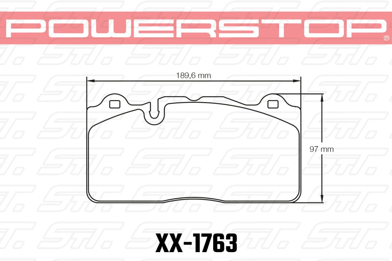 Колодки тормозные 17-1763 PowerStop Z17 передние Jaguar XKR