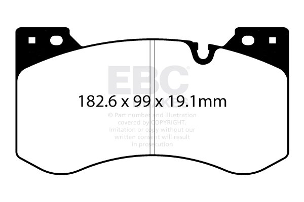 Колодки тормозные DP52454NDX EBC Bluestuff BMW передние M2 G87; M3 G80; M4 G82;