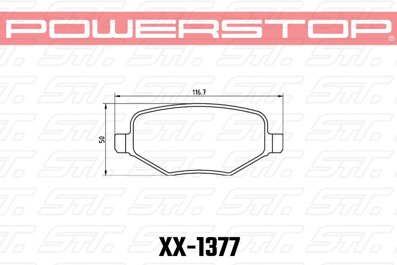 Колодки тормозные 23-1377 PowerStop Z23 задние Ford Explorer 2010->