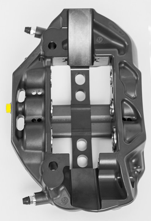 Суппорт AP Racing CP9668-2S7L Pro5000R Radi-CAL 6 поршней; 25mm толщина колодки