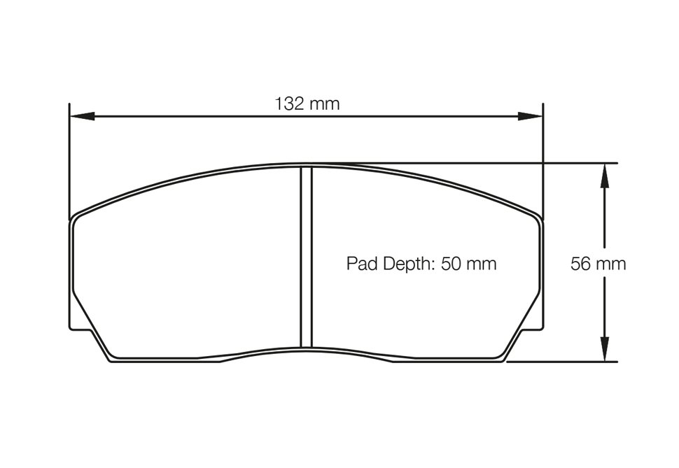 Колодки тормозные 1361-RSL1 PAGID RSL1 (HB110) AP Racing, Alcon, 4 pot;