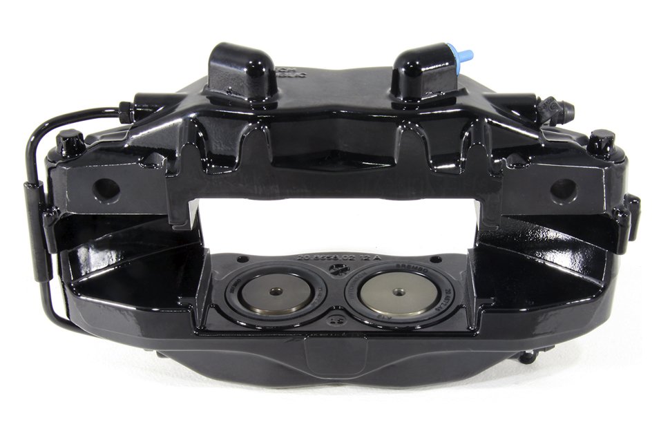 Комплект суппортов 2 шт. Черные, Brembo 4 поршня: 40mm - 44mm