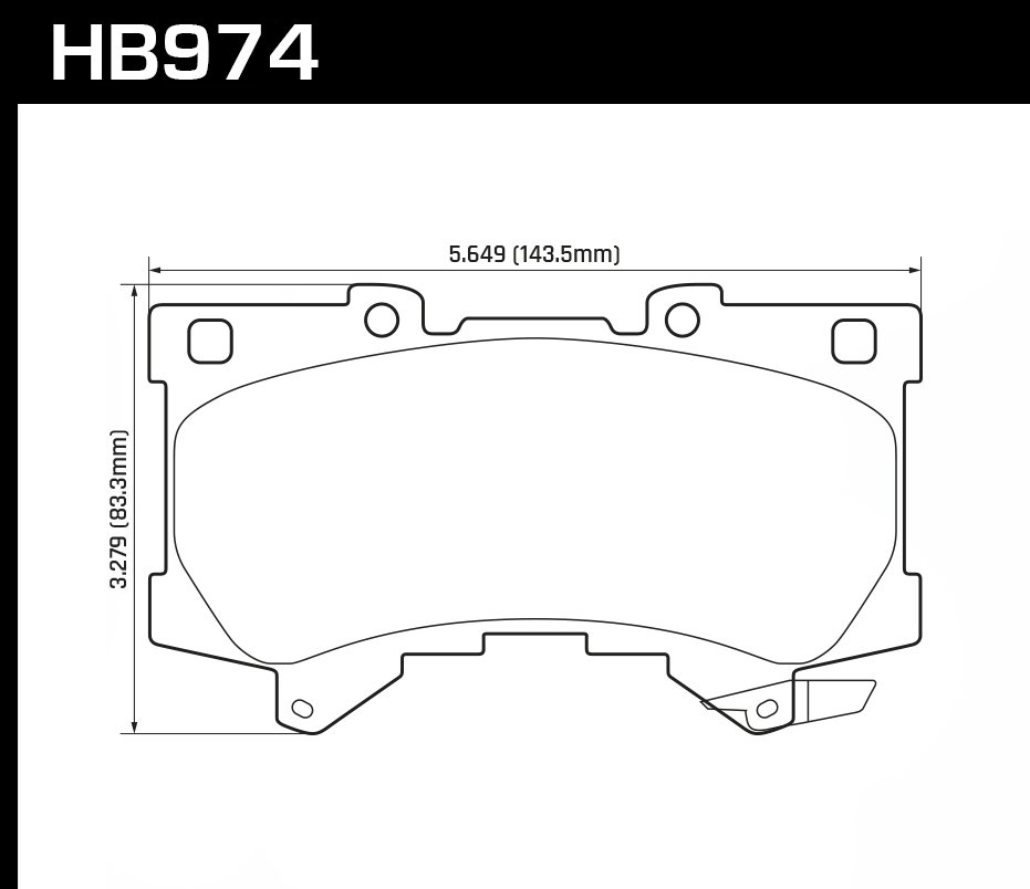 Колодки тормозные HB974P.704 HAWK SuperDuty передние Toyota LC300; Land Cruiser 300