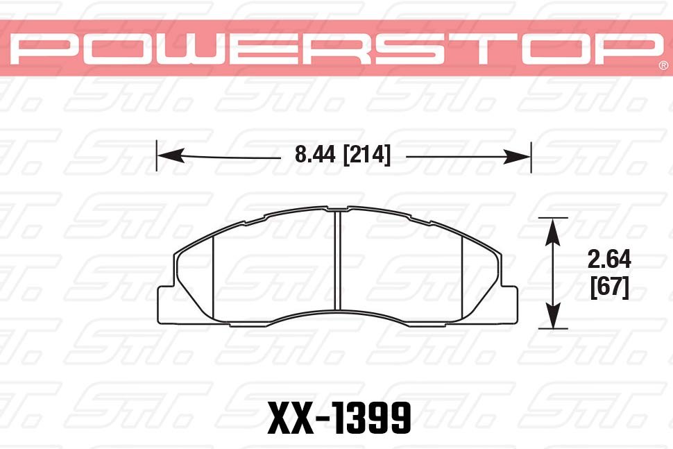 Колодки тормозные 36-1399 PowerStop Z36 передние DODGE RAM 2500; RAM 3500