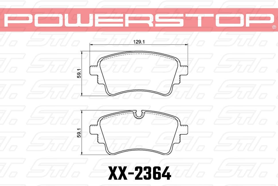 Колодки тормозные 23-2364 PowerStop Z23 задние AUDI A4 B9; A6 C8; Q5; Q7; TOUAREG