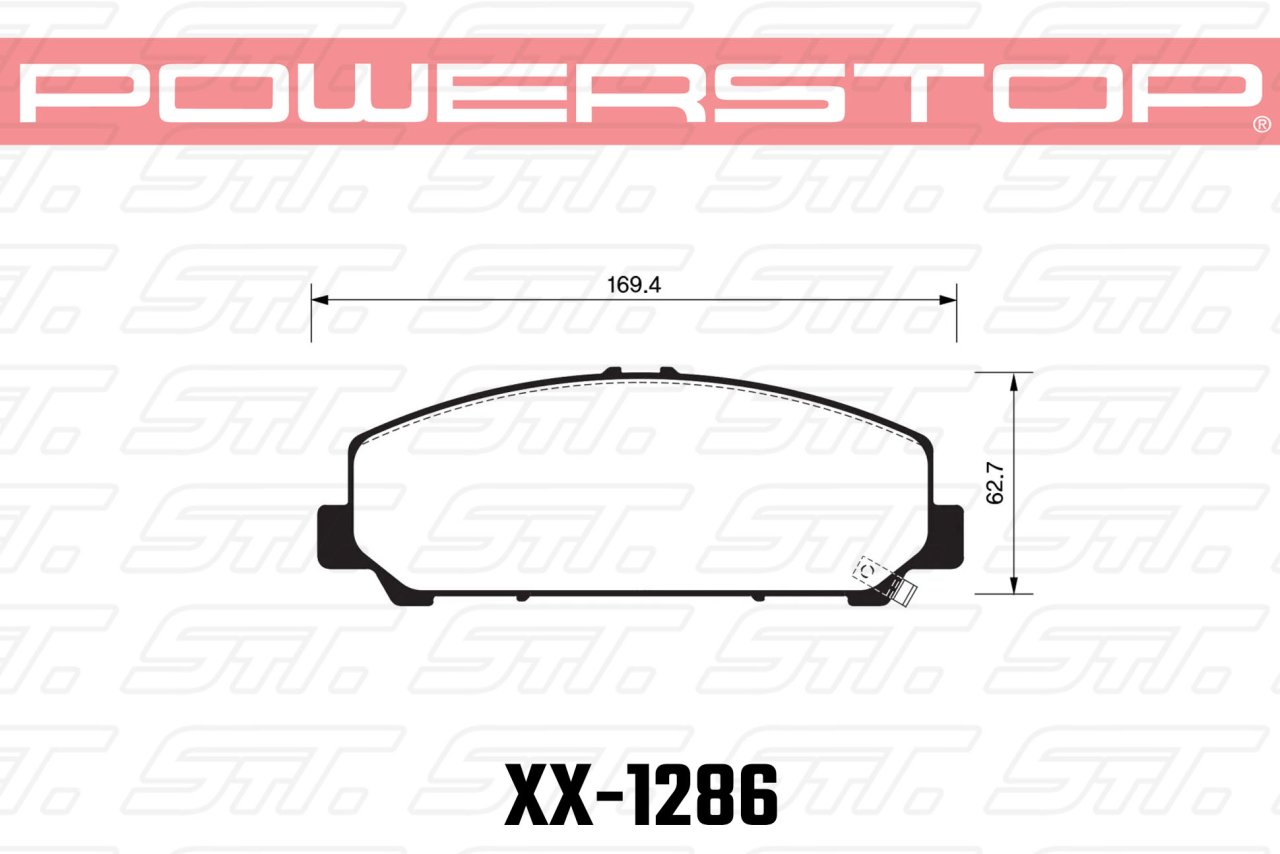 Колодки тормозные 36-1286 PowerStop Z36 передние INFINITI QX56 2007-13 ; QX80; NISSAN