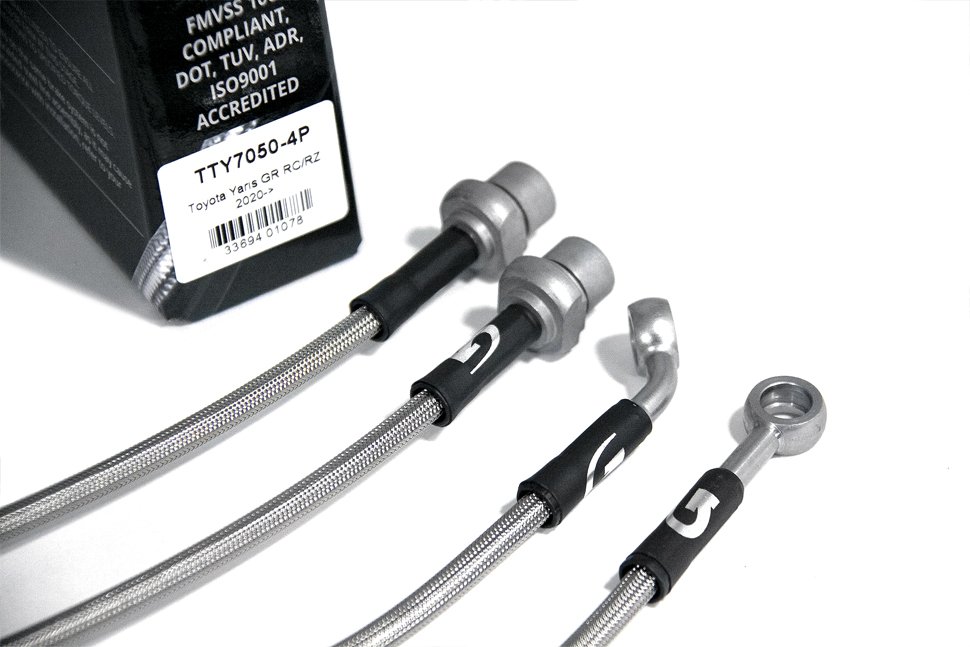 Армированные тормозные шланги Goodridge TTY7050-4P (4 шт.) Toyota Yaris GR RC/RZ 2020->  4шт.