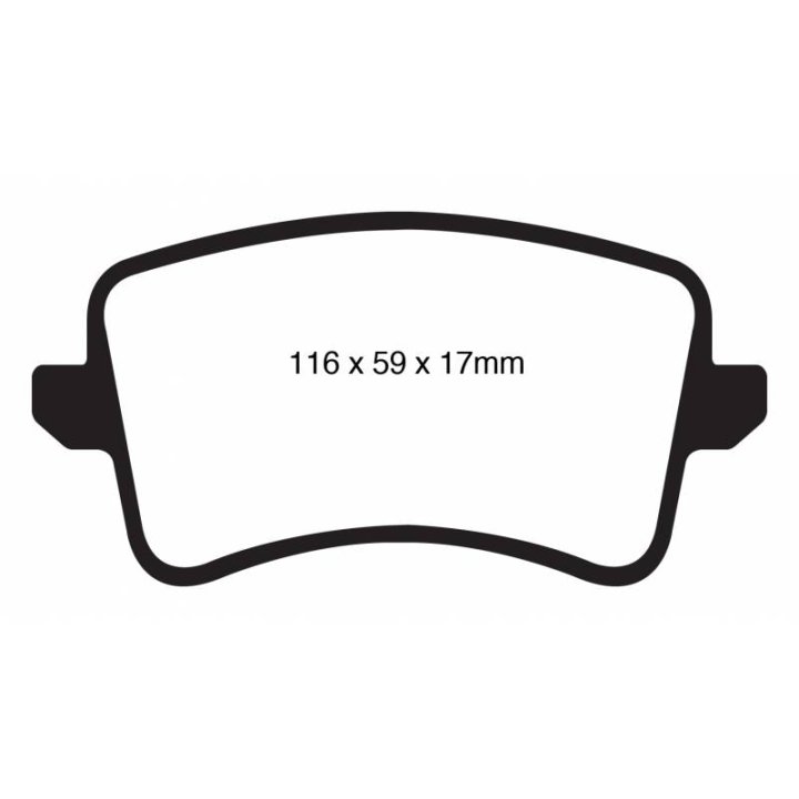 Колодки тормозные DP41988R EBC Yellowstuff DC1386; задн. AUDI A5, A4, Q5, A6, A7, A8