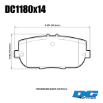 Колодки тормозные DC1180E14 DC Brakes RT.2 задн. Mazda Miata MX-5 NC; ND; FIAT 124 SPIDER;