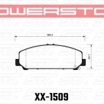 Колодки тормозные 36-1509 PowerStop Z36 передние INFINITI QX56 2007-13 ; QX80; NISSAN