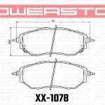 Колодки тормозные 17-1078 PowerStop Z17 передние SUBARU Legacy / Outback / Tribeca