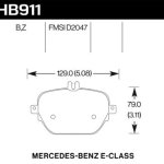 Колодки тормозные HB911B.654 Street 5.0 задние E63 AMG; E53 AMG; E43 AMG; E400; CLS53 AMG 2017->