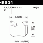 Колодки тормозные HB604D.598 HAWK ER-1
