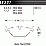 Колодки тормозные HB227D.630 HAWK ER-1