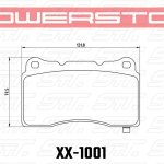 Колодки тормозные 36-1001 PowerStop Z36 перед MMC LANCER EVO V-X; SUBARU WRX STI
