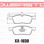 Колодки тормозные 26-1838 PowerStop Z26 передние JAGUAR E-PACE; LAND ROVER DISCOVERY 2014-> ; RANGE