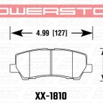 Колодки тормозные 26-1810 PowerStop Z26 задние Ford Mustang VI 2015->