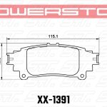 Колодки тормозные 36-1391 PowerStop Z36 задние Lexus RX350 2013-> ; HIGHLANDER 2013->