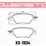 Колодки тормозные 23-1934 PowerStop Z23 задние MAZDA CX-8; CX-9;