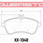 Колодки тормозные 26-1340 PowerStop Z26 передние MB C W204; E W212; SLK R172
