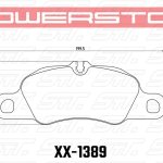 Колодки тормозные 26-1389 PowerStop Z26 передние Porsche 911 (991), Cayman