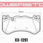 Колодки тормозные 26-1291 PowerStop Z26 передние AUDI RS6 MK3 4F; RS7 4GA, AMG GL 63