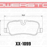 Колодки тормозные 26-1099 PowerStop Z26 задние LAND ROVER DISCOVERY; RANGE ROVER