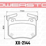 Колодки тормозные 26-2144 PowerStop Z26 задние KIA STINGER; GENESIS G70;
