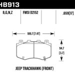 Колодки тормозные HB913N.659 Hawk HP Plus перед Jeep WK2 Trackhawk 2019->