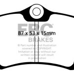 Колодки тормозные DP5680NDX EBC Bluestuff задние, Renault Megane RS; VAG