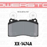 Колодки тормозные 23-1474A PowerStop Z23 передние TESLA S; Corvette 2014-> ; Camaro 2010->