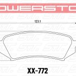 Колодки тормозные 23-772 PowerStop Z23 передние LEXUS LX470; TOYOTA LC100