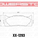 Колодки тормозные 36-1293 PowerStop Z36 передние TOYOTA CAMRY 2007-2018